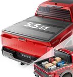 SKEXI Low Profile Truck Bed Tonneau Cover for Toyota Tundra 5.5FT Bed (66.7") 2022-2026 w/OE Rail System, Fully Folded Vertical Clearance Locking Drill-Free Install Waterproof Anti-Theft Security