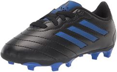 Adidas Unisex-Child Goletto VIII Firm Ground Soccer Shoe, Core Black/Royal Blue/Core Black, 2 Big Kid