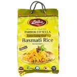 Zaika Parboiled Sella Basmati Rice – Extra Long Grain Parboiled Rice 10lb (4.53 KG) – All-Natural Indian Sourced – No Gluten, Low Cholesterol – Easy to Cook and Versatile – Ideal for Rapid Home Meals