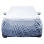 NEODRIFT 'SilverTech' Car Cover for Jeep Compass (100% Water-Resistant, All Weather Protection, Tailored Fit, Multi-Layered & Breathable Fabric) (Colour: Silver)
