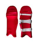 Raisons ® Cricket Leg Guard Pad Skin Cover/Outer Skin (Red), 1 Pair