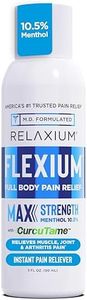 Relaxium Flexium Instant Spray for Pain, Max Strength with 10.5% Menthol & CurcuTame, Supports Muscle, Joint and Arthritis Pain Relief, 3 FL oz. (90 ml)