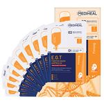 MEDIHEAL E.G.T Timetox Mask Ampoulex, Pack of 10, 2 Step Sheet Mask with Ceramide, Ampoule Face Mask Sheet for Anti-Wrinkle, Firming and Skin Lifting for Saggy Skin