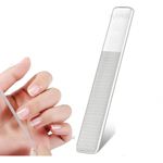 INSIME Nano Crystal Glass nail filer and buffer | Glass nail file with nail shaper for women girls | Washable Reusable Crystal Nail filler & Glass Nail Shiner polisher for professional manicure pedicure