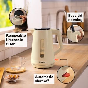 Bosch MyMoment Electric Kettle 1.7L – Cream
