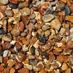 Elixir Gardens Decorative Golden Coloured Gravel Chippings Stones Pebbles Cobbles Paddlestones Aggregate Various Sizes 1kg-1000kg | (10kg, Golden Gravel 10-20mm)