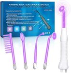 KAPASKI High Frequency Facial Wand 4-Piece Set, Facial Machine for Face Eyes Hair Body