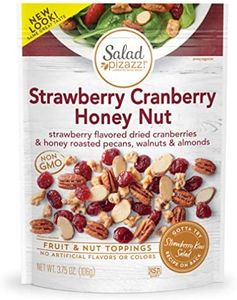 Salad Pizazz! Dried Strawberry Flavored Cranberries & Honey Roasted Pecans, Walnuts & Almonds Salad Topper - 3.75 Ounce (Pack of 12)