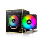 Ant Esports ICE-C612 V2 ARGB CPU Cooler| Support Intel LGA1200, LGA115X, LGA20XX, LGA1366, LGA1700 and AMD FM1, FM2, FM2+, AM2, AM2+, AM3, AM3+, AM4, AM5