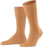 FALKE Men's Airport Wool Dress Socks, Orange (Carrot 8809), 8-9, 1 Pair