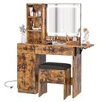 IRONCK Vanity Desk with LED Lighted