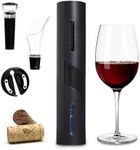 COOK WITH COLOR Electric Wine Opener Set, Premium Automatic Corkscrew for Effortless Wine Uncorking, Black