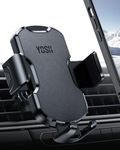 YOSH Car Phone Holder, 2024 Air Vent Phone Holder for Cars, iPhone Car Holder Super Stable-Leather Design & Big Phone Friendly for iPhone 16 15 14 13 12 11 Pro Max Samsung S23 S22 S21 Pixel etc