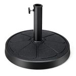 COSTWAY Resin Parasol Base, 38mm/48mm Heavy Duty Umbrella Stand Holder, Outdoor Garden Patio Yard Market Umbrella Base (14kg, 45 x 45 x 35cm)