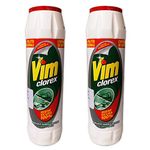 Vim Classic Scourer Extra Whitening Powder with Bleach, 750 g (Pack of 2)