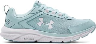 Under Armour Women's Charged Assert 9, (301) Fuse Teal/White/White, 7.5