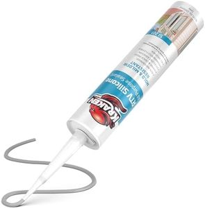 Kraken Bond RTV Gray Silicone Caulk - (1x10.1 fl.oz.) 100% Grey Caulking Kitchen and Bath, Waterproof Bathtub Caulk, Crack-Resistant Shower Caulk, 1 Pack