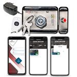 Robsync Sync Secure Metal Electronic Door Lock with Inbuilt WiFi Controller Main Gate Lock | Heavy Duty Lock | 4 digit PIN Protected | Suitable for SS,Steel,MS,Aluminium,Wooden Gates| Mobile App Based