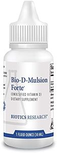 Biotics Research Bio D Mulsion Forte Vitamin D3 Liquid Drops 50 for Best Absorption, Strengthens Bones, Supports The Immune System, Cardiovascular System