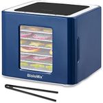 Biolomix Food Dehydrator with 6 Trays, LED Touch Control Design Adjustable Digital Temperature and Time, Food Dryer Machine for Jerky, Meat, Beef, Dog Treats, Fruit, Vegetable, Herb, Yogurt