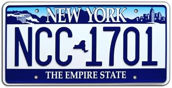 Heroes | NCC 1701 | Metal Stamped License Plate