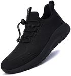 AEHAO Non Slip Shoes for Men Food Service, Waterproof Work Shoes Restaurant,Slip On Resistant Sneakers, Breathable, Lightweight Walking Shoes for Kitchen and Restaurant Work Black 11