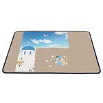 Becko Jigsaw Puzzle Board Portable Puzzle Mat for Puzzle Storage Puzzle Saver, Non-Slip Surface, Up to 1000 Pieces (Khaki)