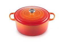 Le Creuset Signature Enamelled Cast Iron Round Casserole Dish With Lid, 30 cm, 8.1 Litres, Volcanic, 21177300902430