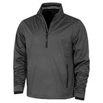 Calvin Klein Mens Waterproof Half Zip Jacket - Charcoal/Black - M