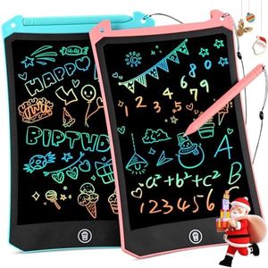 RaceGT [2 Pezzi] Tavoletta Grafica LCD Bambini, 8,5 Pollici Lavagnetta Cancellabile, Tavoletta Scrittura da Disegno Cancellabile con Scheda Elettronica con Pulsante Elimina e Interruttore di Blocco