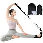 Yoga Stretching Strap,Peaken Flexstrap ​Leg Stretcher Strap with 7 Adjustable loops,Fascia Stretcher for Physical Therapy,Plantar Fasciitis Relief,Pilates,Dance,Gymnastics