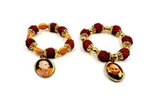 A n B Aish-n-Bless (Pack of 2) Guru Ji Swaropp/Photo Bracelets Handmade Bracelets for Men and Women