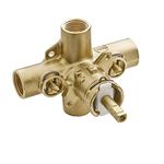 Moen 2590 Rough-In PosiTemp Pressure Balancing Cycling Shower Valve with Stops, 1/2-Inch IPS