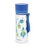 Aladdin My First Aveo Childrens Water Bottle 0.35L Blue Graphics – Leakproof - Wide Opening for Easy Fill - BPA-Free - Kids Water Bottles for School - Stain and Smell Resistant - Dishwasher Safe