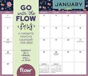 Go with the Flow: A Magnetic Monthly Wall Calendar 2023: Perfect for a Fridge, Wall, or Desk