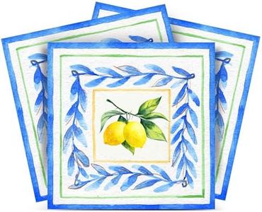 Mi Alma 24-Sheet Peel and Stick Tile Backsplash - 6"x6" Premium Kitchen Backsplash Peel and Stick Tile, Lemon