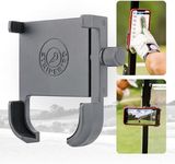 Stripebird Original Magnetic Golf Cart Phone Holder (Graphite), Golf Caddy, Coolest Golf Cart Accessories, Cool Golf Gadgets, Slim Smartphone Mount