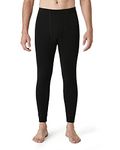 LAPASA Men's Lightweight Merino Wool Base Layer Bottom, Warm Underwear Long Johns Pants M30, Black - Lightweight, M