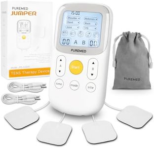 Dispositivo de Terapia de Máquina Decenas de Doble Canal JUMPER para el Manejo del Dolor con 5 Programas de Masaje, 6 Modos de Dolor para 2 Usuarios, Máquina TENS para el Alivio del Dolor
