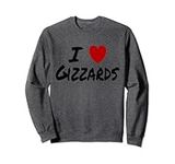 I Heart (Love) Gizzards Chicken Grilled Fried Giblets Sweatshirt