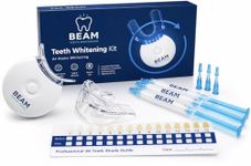 Teeth Whitening Kit with LED Light – Fast Whitening for Stains (Coffee, Wine, Smoking) – Safe for Sensitive Teeth – At Home Whitening System