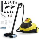 Potlimepan 1500W Multipurpose Steam Cleaner, 1.5L Steam Cleaner for Home with 25 Accessories, 16.4ft Power Cord Portable Steamer, Fast Heat-up for Chemical Free Cleaning for Carpet Floors Windows Cars