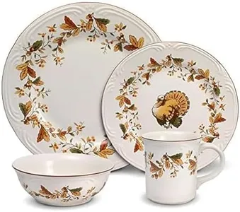 Pfaltzgraff Autumn Berry 16 Piece Dinnerware Set, Service for 4, Multi Colored