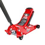 4 Ton Floor Jack Hydraulic Low Profile Jack with Dual Piston Quick Lift Pump, 4 Ton (8,800 lbs) Capacity Red