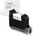 v4ink BT-2580P Original Solvent Fast Dry Black Ink Cartridge Replacement Compatible for BENTSAI Handheld Inkjet Printer BT-HH6105B2, BT-HH6105B3, B10