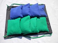 Cornhole Bags x8 (Green and Blue)