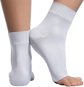 KEMFORD Ankle Compression Sleeve - 20-30mmhg Open Toe Compression Socks for Swelling, Plantar Fasciitis, Sprain, Neuropathy - Brace for Women and Men
