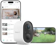 Sense-U AI Battery Baby Camera Monitor with Sensor-Free Sleep Breathing Movement Detection, Smart Security Wireless Outdoor Video Camera, Indoor Home Cam, No Monthly Fee, Peace of Mind for Parents