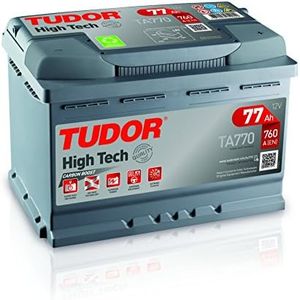 Tudor plomo calcio TA770 Batería de coche Tudor 77Ah 760A, Gama High Tech, para Automóvil de turismo