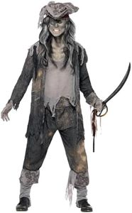 Smiffys Costume goule bateau fantôme, avec manteau, pantalon & chapeau